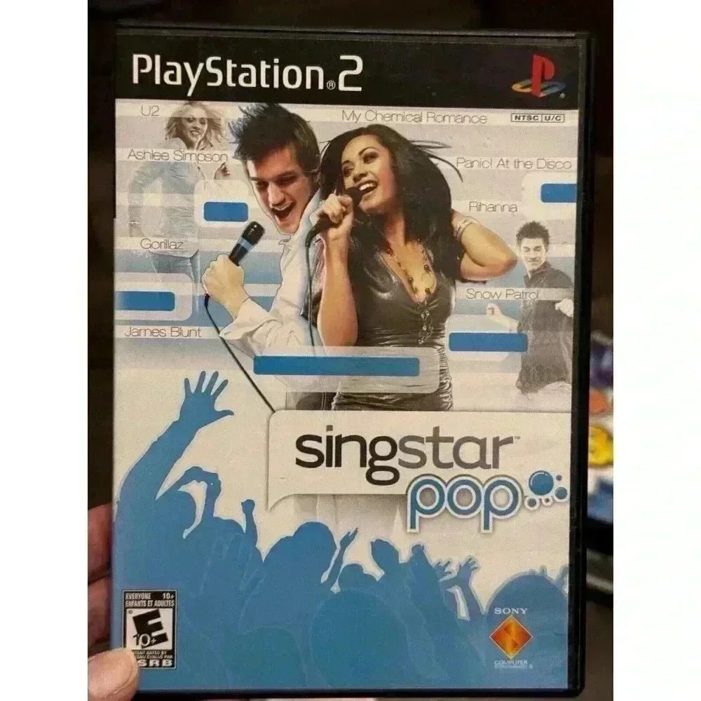 Sony PLAYSTATION 2 PS2 Lot of 3 GAMES 2 Singstar (POP +‎ Amped) and 1 Boogie